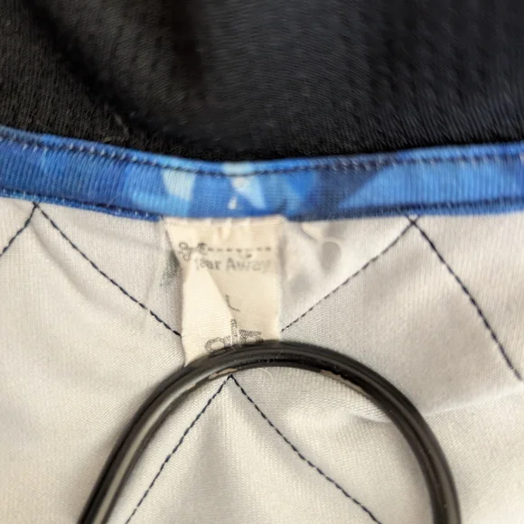 Alo Yoga Women Large Flow Zip Up Jacket Blue Black Activewear Workout Athleisure - Picture 6 of 6